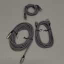 etguuds USB A to USB C Cable 5-Pack (3/3/6/6/10 ft), Fast Charging Type C Charger Cord for iPhone 17 16 15 Pro Max Plus Air, Samsung Galaxy S25 S24 S23 S22 S21 S20 A56 A17 A16, Pixel, Moto G, Gray