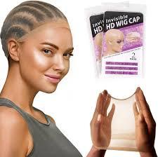Tinashe Invisable HD Wig Cap,2CS High Breathable Ultra-thin Stretchy Bald Caps for Lace Front Wig