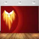 BELECO 7x5ft Fabric Pentecost Backdrop Holy Spirit Dove, Pentecost Sunday Background Backdrop Biblical Religious Belief Christian Church Decor Banner Photo Studio Props