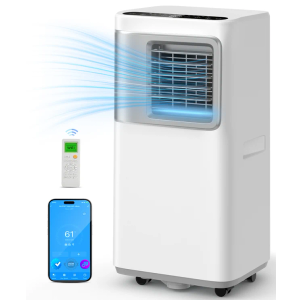 16000 BTU Portable Air Conditioners for Large Room up to 730 sq.ft 5-in-1 Smart AC Unit with WiFi APP/Remote Control, Fast Cooling, Dehumidifier, Quiet Sleep Mode, Window Kit Included