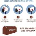 Cute Dogs Animal Print Mailbox Cover Magnetic Waterproof Mail Wraps Post Letter Box Covers for Outdoor Garden Use 21x18 in