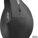 acer Ergonomic Mouse Wireless, Adjustable DPI Vertical Mouse 1000/1200/1600 with 6 Buttons, Rechargeable Ergo Mice, Medium to Large Sized Hands, 2.4GHz USB Receiver for Computer, Laptop, PC