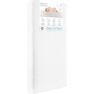 Dream On Me Premium 2-in-1 Baby Fairy Crib & Toddler Mattress, Made in USA