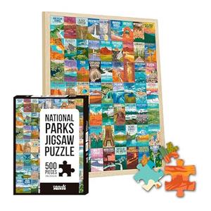 National Parks Puzzle for Adults 1000 Pieces, Travel Poster Landscape Puzzle Including Zion Yellowstone Yosemite, Nature Jigsaw Puzzles Scenery Mountain Scene