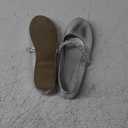 DREAM PAIRS Girls Mary Jane Dress Shoes Ballerina Flats for Wedding, Party (Toddler/Little Kid/Big Kid) (Silver-Pu)