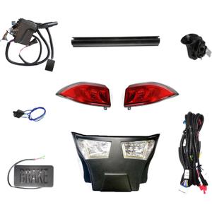 Club Car Precedent LED Deluxe Light Kit 12V, LED Street Legal Headlight with Bumper and Daytime Running Lights