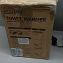 30L Towel Warmer,Large Luxury Towel Warmers, Hot Towel Warmer with Dryer, Adjustable Heating Time Setting, Fragrance Disc,12h Delay Time,Towel Warmers for Bathroom,Spa Home (White-Grey)