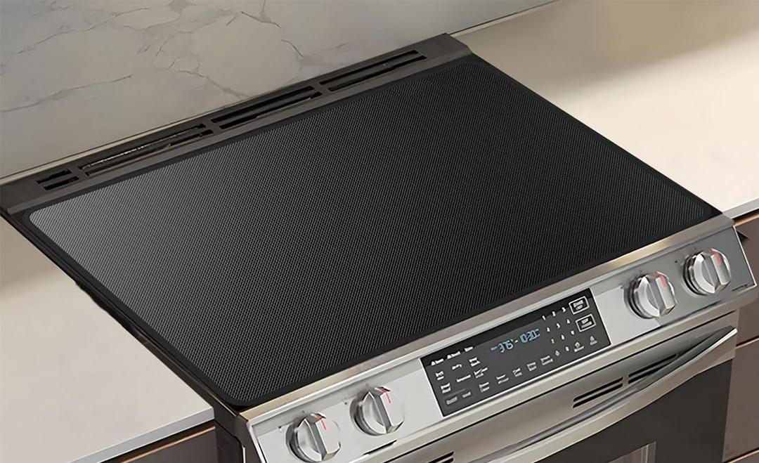 Stove Top Cover for 30in Electric Stove, Silicone Coated Fiberglass Heat Resistant Stovetop Protector Mat, Prevents Scratching, Expands Usable Space (30 * 21 Inch - 1mm Thickness)