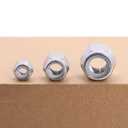 3/8-16 (15 Pcs) Hex Locknuts, Hexagon Head Lock Nuts, 304 Stainless Steel 18/8, Hex Drive, ASME/ANSI B18.6.6