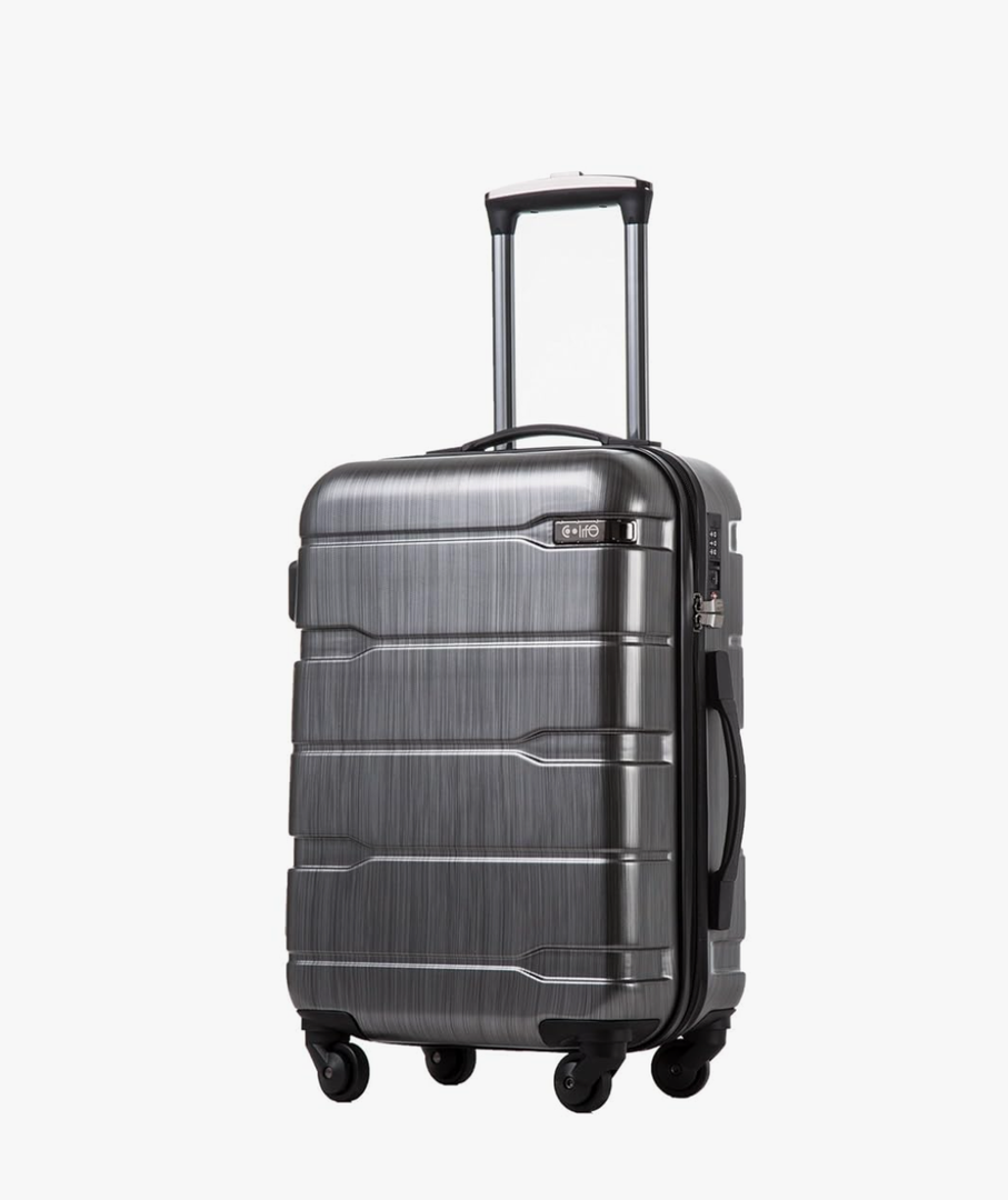 Coolife Luggage Expandable(only 28") Suitcase PC+ABS Spinner Built-In TSA lock 20in 24in 28in Carry on