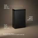 Kohler 23825-BST 13-Gallon Touchless Black Stainless Steel Trash Can, Hands-Free Motion Sensor Lid, Durable, Fingerprint-Resistant, Easy to Clean, K-23825-BST