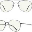 Aviator Reading Glasses for men and Women Blue Light Blocking Lens Spring Temple