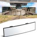 SINGARO Interior Rearview Mirrors, Universal Panoramic Car Rear View Mirror Accessories, Wide Angle Reduce Blind Spot Effectively for Car, Jeep, Truck, Motorcycle, Tractor, ARB, ATV, SUV, RV (Basic version)