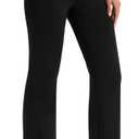 AFITNE Women's Yoga Dress Pants Stretchy Straight Leg Bootcut Work Travel Pants Business Office Casual Slacks with Pockets 27" Black, L