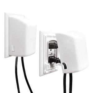 Dreambaby Dual Fit Outlet Cover Box - Baby Safety Outlet Cover for Standard & Decora Plugs - Child Proof Electrical Outlet Plugs - Essential Plug Cover for Baby Proofing - 2 Pack