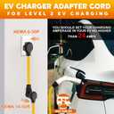 Kanayu NEMA 6-30P to 14-50R EV Charger Adapter Cord 30 Amp Welder to 50 Amp EV for Level 2 Charging, 3 Prong Male to 4 Prong Female Power Adapter for E V Charger, STW 10 AWG/3C, 1FT, ETL Listed