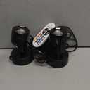 7W RGBW Uplights Indoor, Spotlights Indoor Christmas LED Color Changing Uplights Indoor with Remote Dimmable Function Memory Feature LED Ambient Lighting for Party,Bar,Esports Room,2 Pack