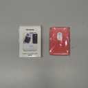 Amzone Stronger Magnetic Cell Phone Card Holder for iPhone 15 Series, RFID Magsafe Wallet Leather Phone Wallet Stick on Series of iPhone 14/ 13/ 12 Pro/ Promax and Magsafe Devices, Red