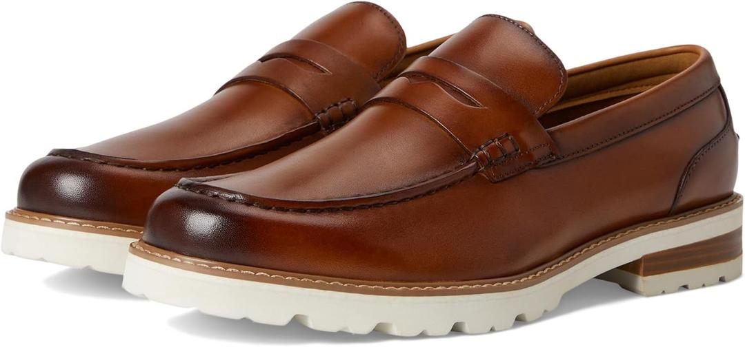 Florsheim Men's Renegade Moc Toe Penny Loafer (7, Cognac Multi)