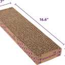 SmartyKat Super Scratcher Corrugated Cat Scratcher and Scratch Pad for Cats, Catnip Infused with Catnip, Scratchers for Indoor Cats and Kittens, Cardboard Scratching Post