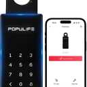 Populife Smart Key Lock Box for Outside, Wireless Lock Box for House Keys, Hide a Key Outdoor, Electronic Digital Lockbox for Realtor Airbnb Smart Bluetooth Lockbox, Work Offline