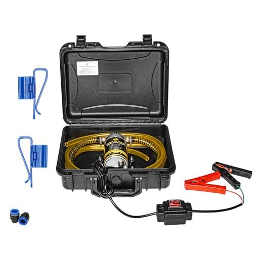 MILADO 12V 100W Oil Change Extractor Pump, Electric Engine Oil Pump, Portable Fluid Transfer Pump for Engine/Transmission/Gear Oil, Suitable for Boat, Car, Truck, Motorcycle, Lawnmower