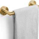 JunSun Bathroom Towel Bar 9 Inch Brushed Gold Towel Racks Wall Mount Bath Hand Towel Holder Modern Home Decor Towel Rod Bathroom Hardware Stainless Steel Towel Hanger Gold Towel Rail Single Towel Bars