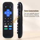 4 x Universal Replacement Remote for Roku Smart TVs, Compatible with TCL/Hisense/Sharp/Philips/onn/Element/Insignia TVs (not Compatible with Roku Stick, Box or Speakers)