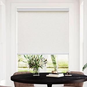Persilux Free-Stop Cordless Blinds for Windows, Natural Woven Fabric Light Filtering Roller Shades for Windows (Cream 58" W x 72" H) UV Protection Privacy Window Shades for Home, Living Room, Office