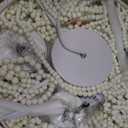 28-inch White Boho Chandelier Large Wood Beaded