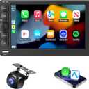 Radio for Chevrolet Silverado SSR Tahoe 2003-2006 GMC Siera Yukon 2003-2006 Hummer H2 2003-2007 Radio Stereo Upgrade Wireless CarPlay Android Auto 7 Inch Touch Screen Bluetooth GPS SWC Backup Camera