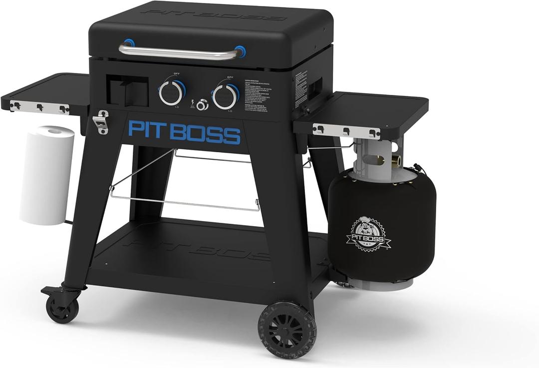 PIT BOSS Ultimate PB2BGD2 Gas Griddle, 2 Burner, Black