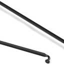 Lardmon 3 Pack Matte Black Simply Modern Cabinet Pulls 10 Inch(256mm) Hole Center Kitchen Cabinet Handles Solid Drawer Pulls Heavy Duty Zinc Alloy Kitchen Hardware, 10.5 Inch(268mm) Total Length