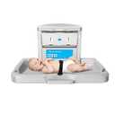 Baby Changing Station Wall Mounted,Commercial Baby Changing Station with Safety Strop,Foldable Wall Mounted Changing Table for Commercial Bathroom,Suitable for Commercial, Hotels & Airports