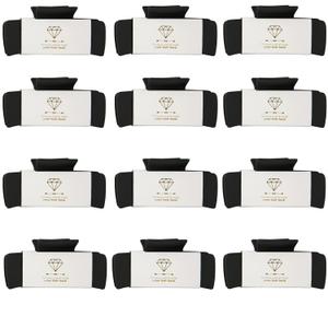 8pcs Bridesmaid Proposal Gifts 4.1 Inch Square Set of 8 Bachelorette Hair Claw Clips ideas Bridal Shower Gift for Wedding Party Favors (12pcs Black)