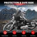 FATECIM Headlight Fairing with 15'' Smoke Windshield Windscreen for Harley Dyna T-Sport FXDXT FXD FXDC FXDB FXDL FXDLS