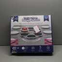 The Lazy Susan Revolution - Full Set - Dark Gray - The First Patented Lazy Susan Turntable Expandable for Rectangular & Oblong Tables - Kitchen & Dining Tables - Great Gift! Parties & Gatherings.