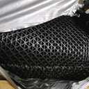 Drainage Floor Mat 3'x16'5'' Non Slip Commercial Mats 1/5'' Thick PVC Rubber Mesh Hollow Mat Entrance Mat for Wet Area Kitchen Swimming Pool Bathroom Washroom Restaurant Garage(Black, 3'x16'5''), 2'11" x 16'5"
