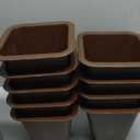 ANNKUT 6 Inch Heavy Duty Bed Risers, Furniture Risers for Desk, Chair, Table or Sofa, Couch Lift Risers, Supports up to 2200 lbs per Leg(9 Pack Brown)