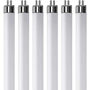 KOR (Pack of 6) F13T5/CW - T5 Fluorescent 4100K Cool White - 13 Watt - 21" Super Long Life Light Bulbs