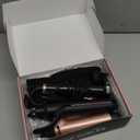 Ufree 5 in 1 Curling Iron with Interchangeable Ceramic Barrels (0.35"-1.25"), Curling Wand Set with Flat Iron Hair Straightener, Instant Heat Up, Dual Voltage Hair Curler, Gifts for Women (Rose Gold)