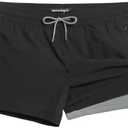 maamgic Mens Swim Trunks with Compression Liner Short Stretch Mens Bathing Suit Quick Dry Swimming Trunks Swimsuit, XL