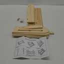 3 Steps Display Riser, Earring Display Stands, Showcase Cascading Merchandise Organizer Tray Vendor Display Supplies for Tabletop Shows Solid Wood