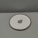 Pampa Bay Porcelain Round Dinner Plate White with Silver Trim (1)