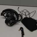 Wired Headphones Over Ear, Studio Monitor & Mixing DJ Headphones with 50mm Neodymium Drivers and 1/4 to 3.5mm Jack for Guitar AMP Podcast Piano Keyboard (Black)