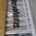 No Pawblems Free Standing Dog Gate with Door, 36'' Tall Foldable Dog Fence for Indoor & Outdoor, Up to 78 Inch Extra Wide Puppy Gate for Stairs, Hallways, Doorways, Deck, Yard (White, 3 Panels)