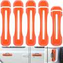 Door Handle Inserts Cover Trim+Tailgate Handle Cover for 2018-2024 Jeep Wrangler JL JLU Sports Sahara Freedom Rubicon Unlimited Gladiator JT 2-Door & 4-Door Exterior Accessories (Orange 5PCS)