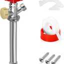 Boltigen 6inch Anti-Siphon Frost Free Sillcock Valve, No Lead Brass Freeze Proof Outdoor Water Faucet, 1/2" NPT X 3/4'' GHT Hose Bib Frost Free Outside Spigot