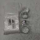 12 Pcs Stainless Steel Bead Side Napkin Rings Delicate Serviette Buckles (Silver)