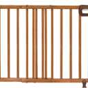 Ingenuity The Stairway 48W Series, 30'-48' Wide, 32" Tall, Baby Gate for Stairs with Door, Wood Safety Gate for Doorways and Stairways - Oak Wood